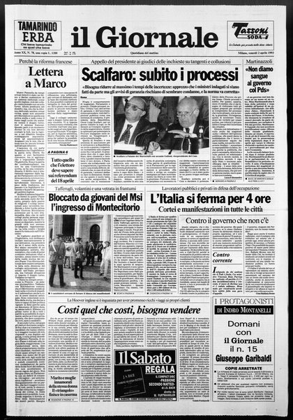 Il giornale : quotidiano del mattino